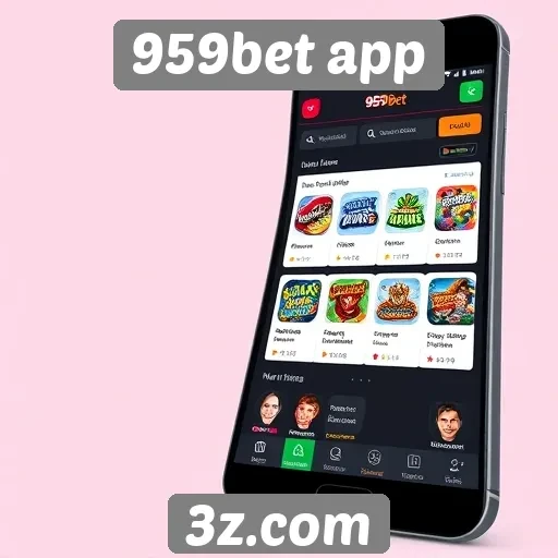 Análise da interface do usuário do 959bet app